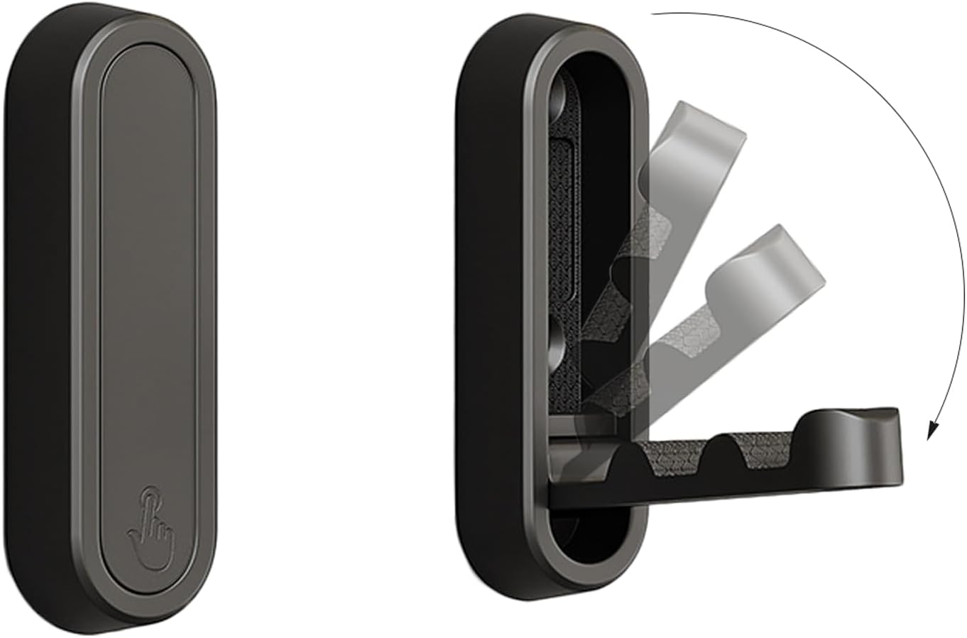 4PCS Folding Coat Hook, Heavy Duty Wall Hooks Made of Zinc Alloy, Foldable Gold Wall Hooks for Hanging Coats, Scarves, Hats, Bathrobes, Keys, Bags (Gold)