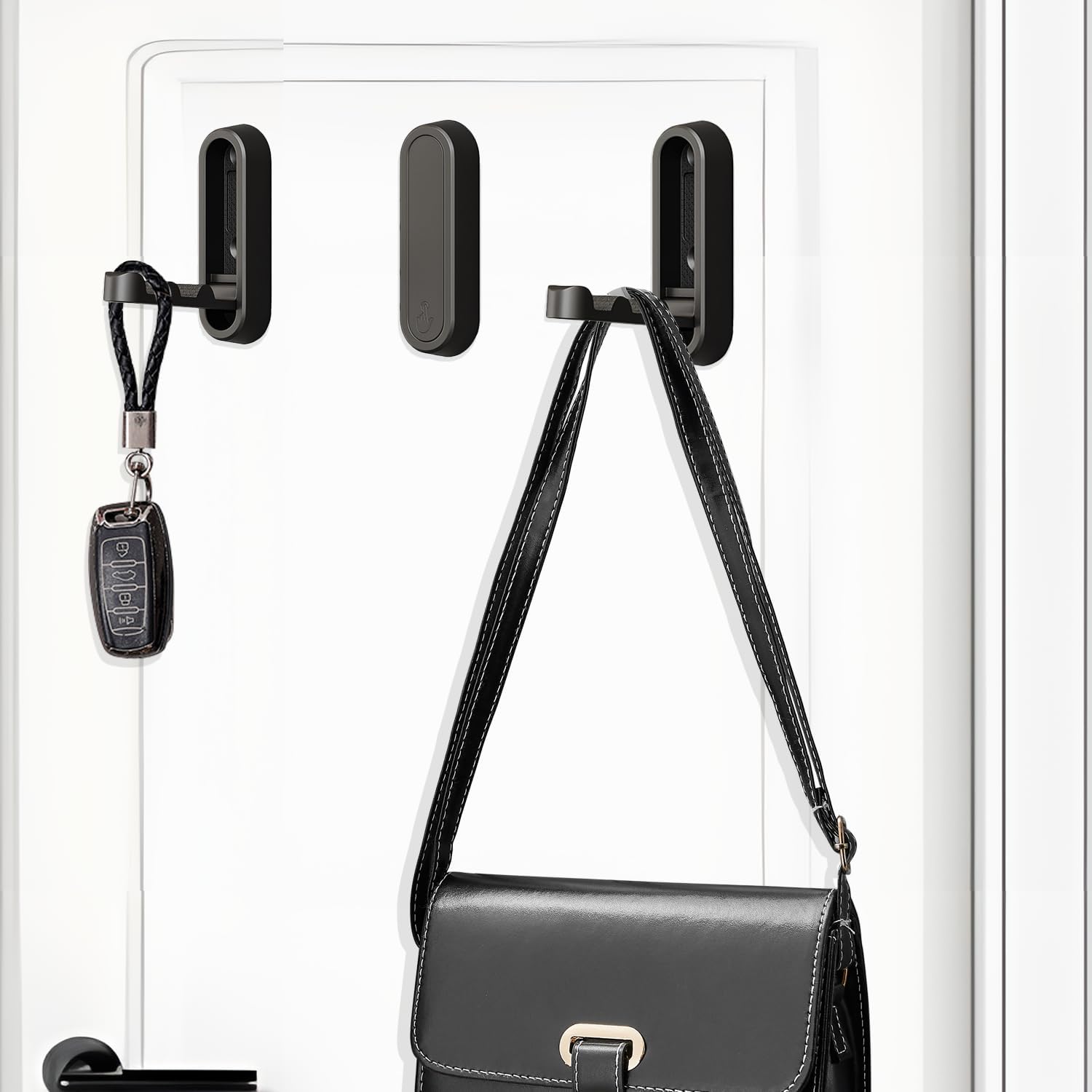 4PCS Folding Coat Hook, Heavy Duty Wall Hooks Made of Zinc Alloy, Foldable Gold Wall Hooks for Hanging Coats, Scarves, Hats, Bathrobes, Keys, Bags (Gold)