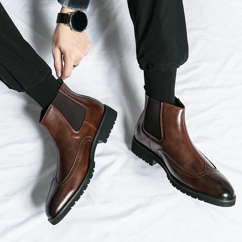 Alden Genuine Leather Chelsea Boots - Prestiqlo