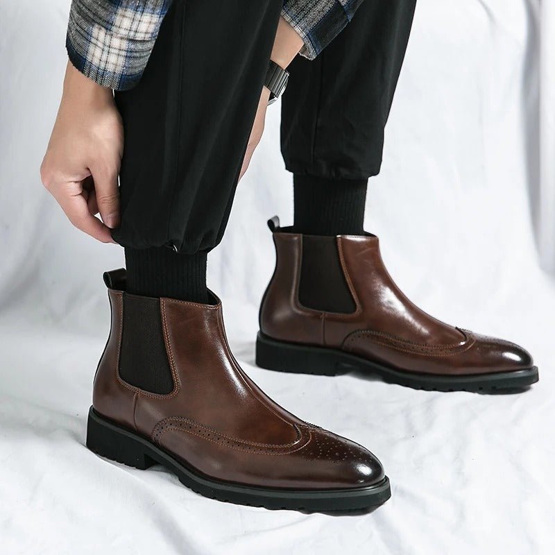 Alden Genuine Leather Chelsea Boots - Prestiqlo