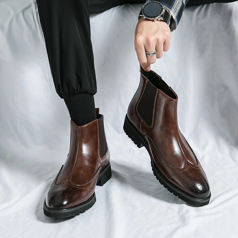 Alden Genuine Leather Chelsea Boots - Prestiqlo
