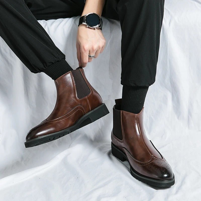 Alden Genuine Leather Chelsea Boots - Prestiqlo