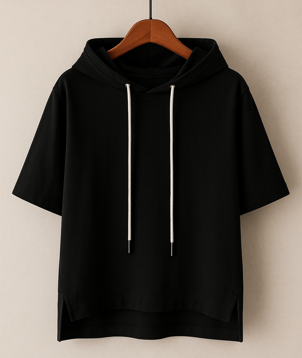 ALISON SHORT SLEEVE HOODIE - Prestiqlo