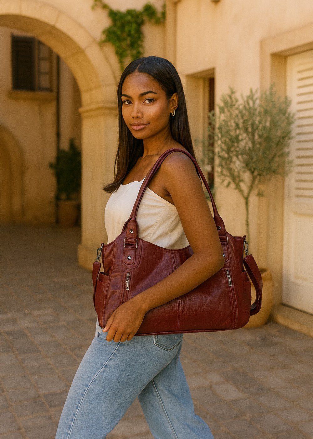 Ange Vegan Leather Bag - Prestiqlo