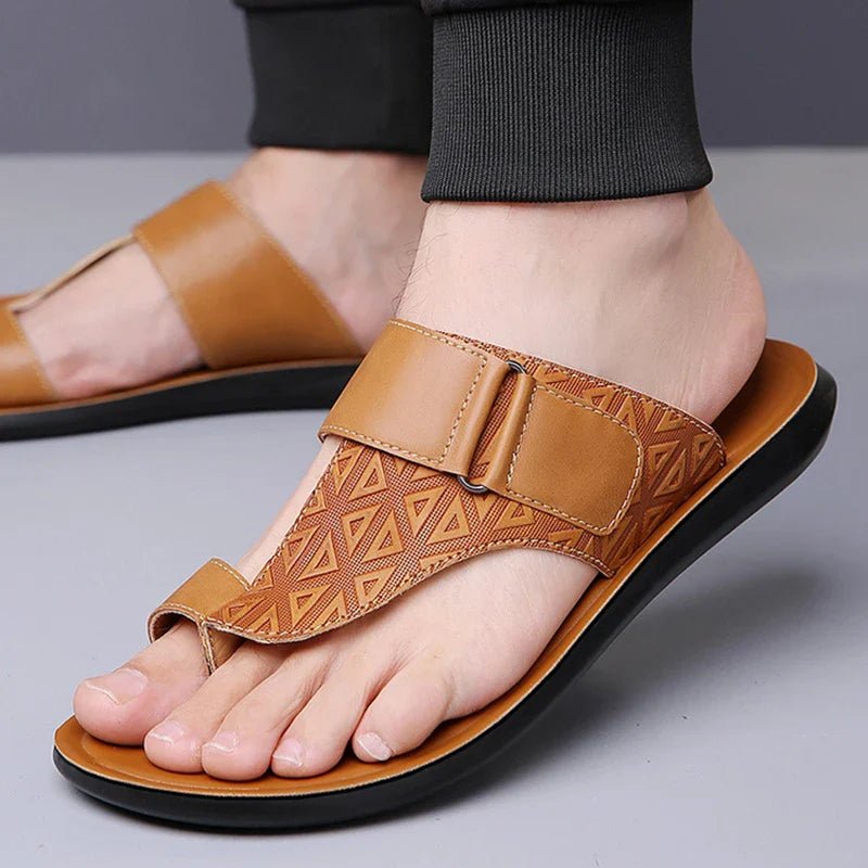 Ashmere Leather Sandals - Prestiqlo