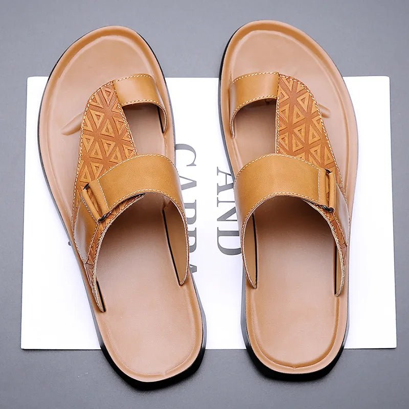 Ashmere Leather Sandals - Prestiqlo