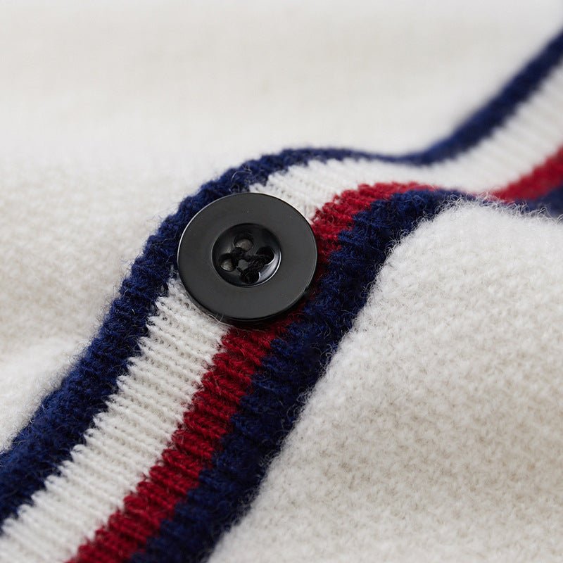 Cambridge Men's Cashmere Trim Cardigan - Prestiqlo