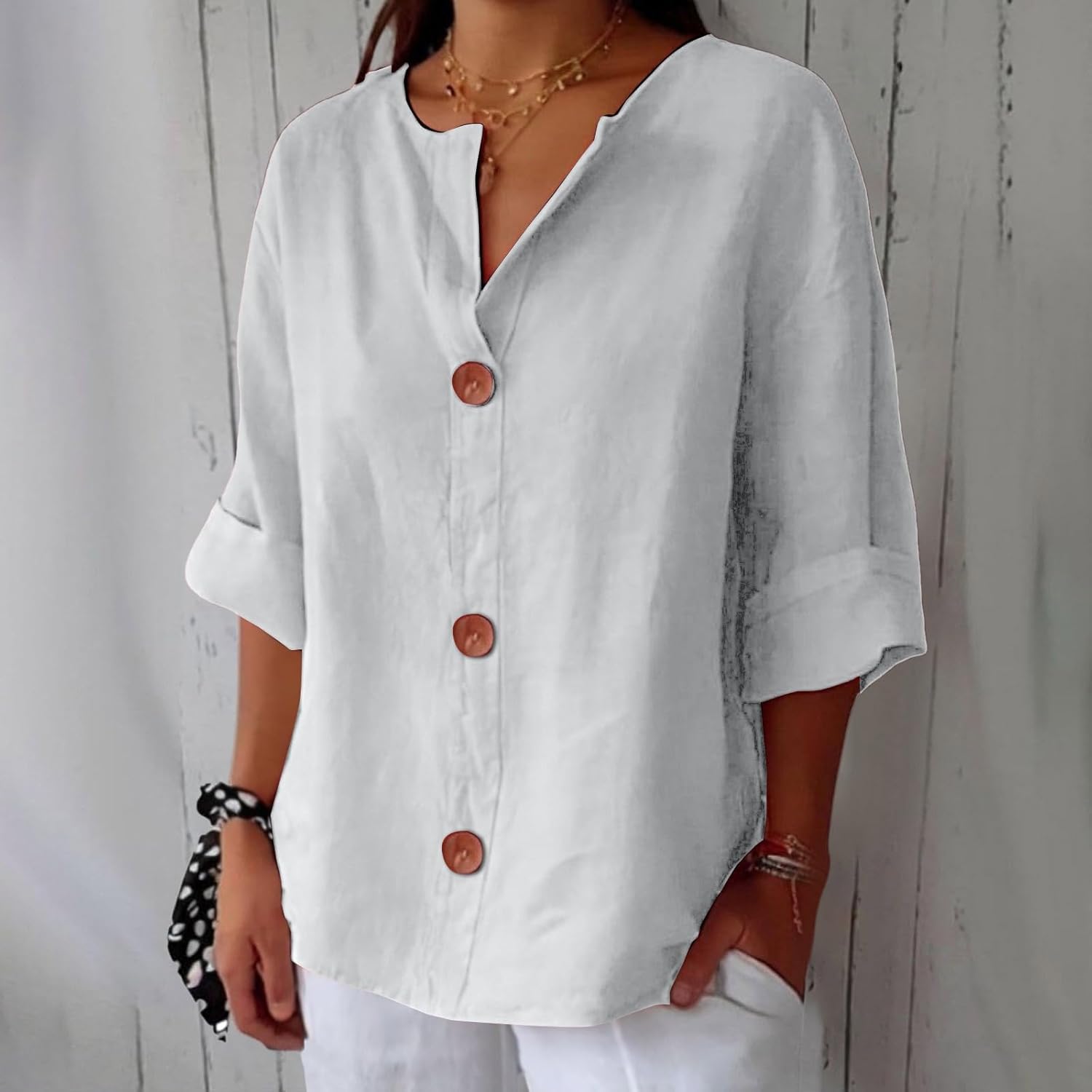 Clara - Relaxed Blouse - Prestiqlo