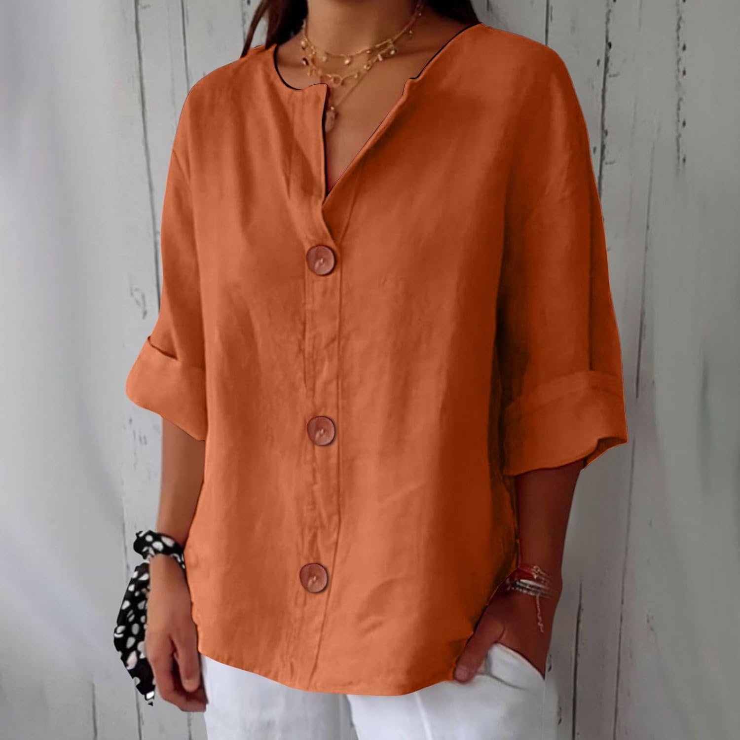 Clara - Relaxed Blouse - Prestiqlo