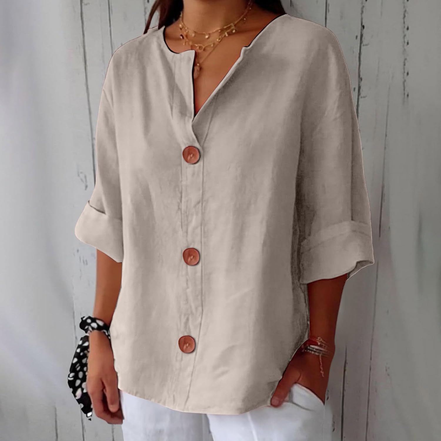 Clara - Relaxed Blouse - Prestiqlo