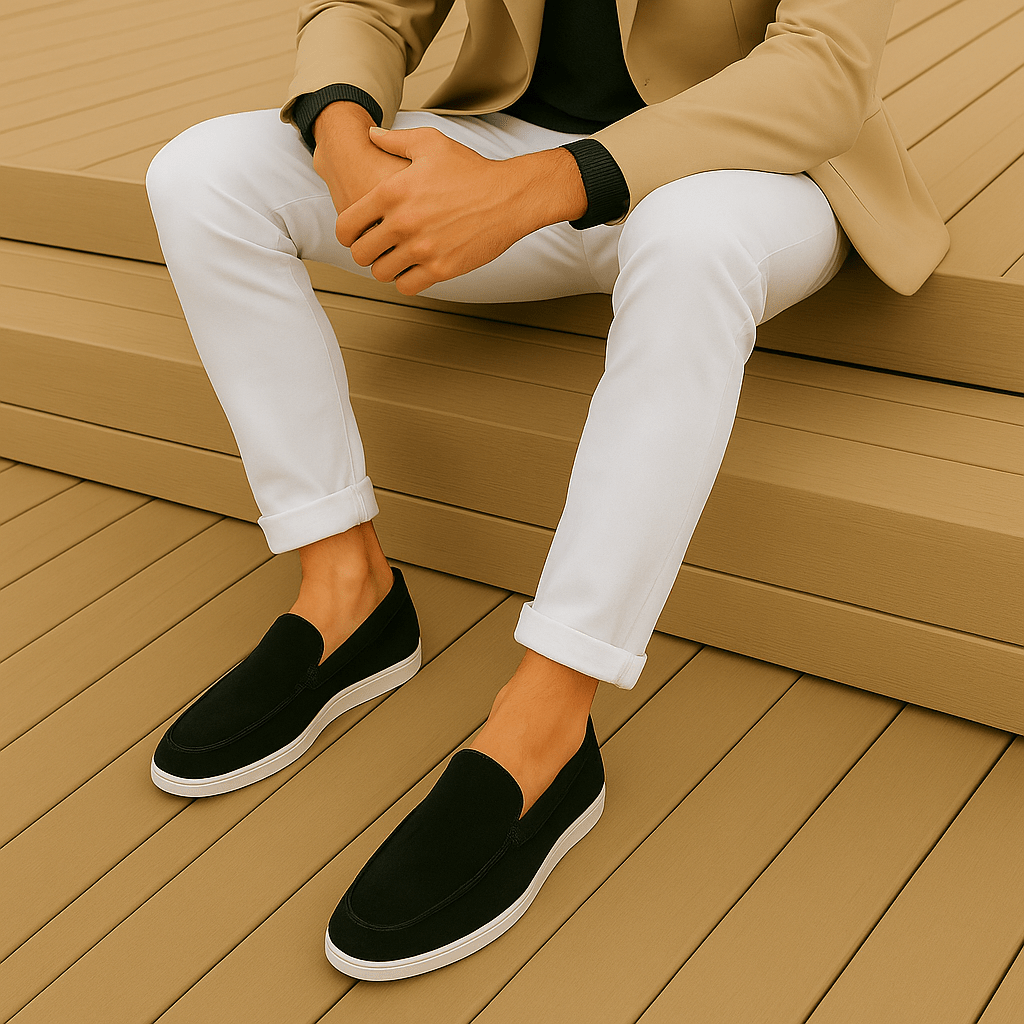 Classy Suede Loafers - Prestiqlo