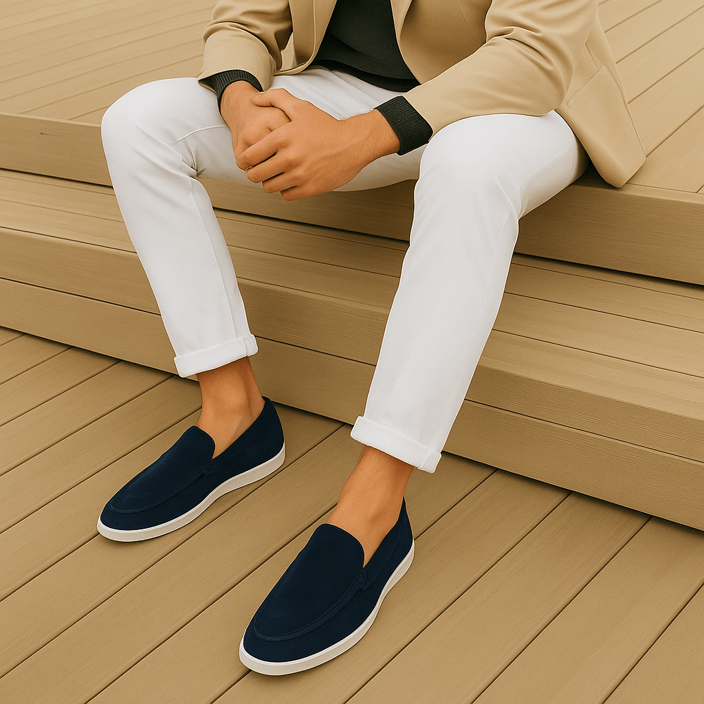 Classy Suede Loafers - Prestiqlo