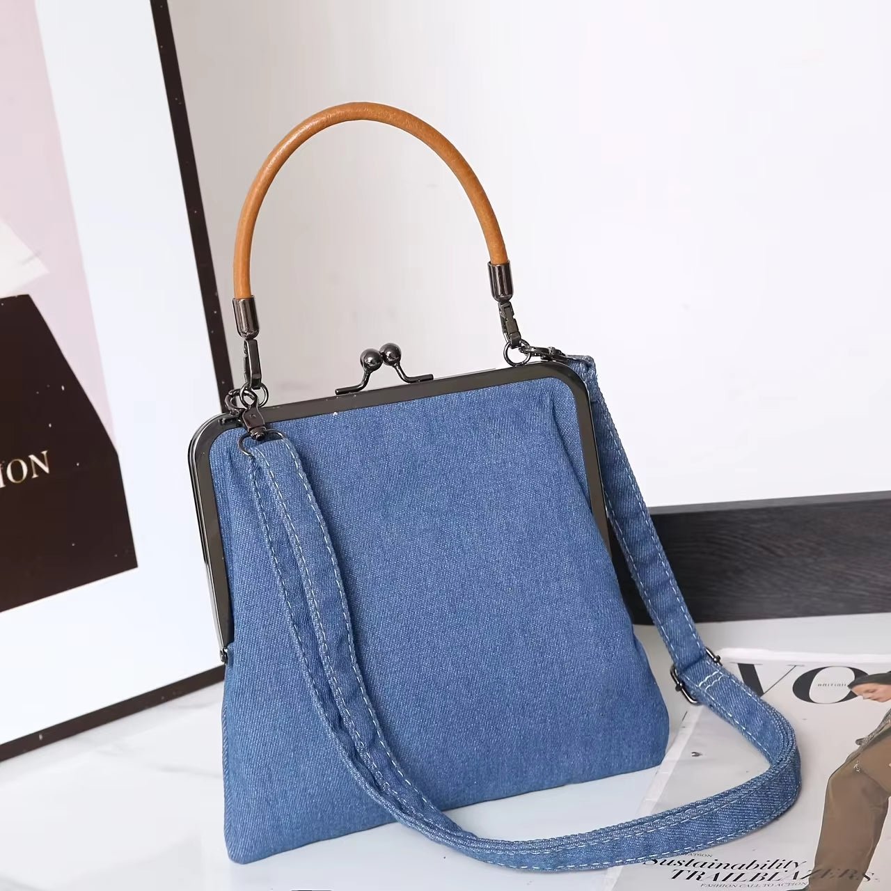 Denim Theory Shoulder - Bag - Prestiqlo