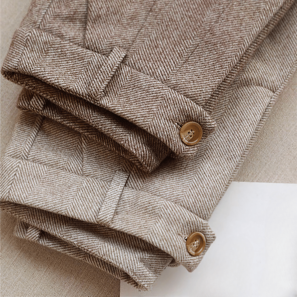 Elegant Pure Wool Tailored Trousers - Prestiqlo