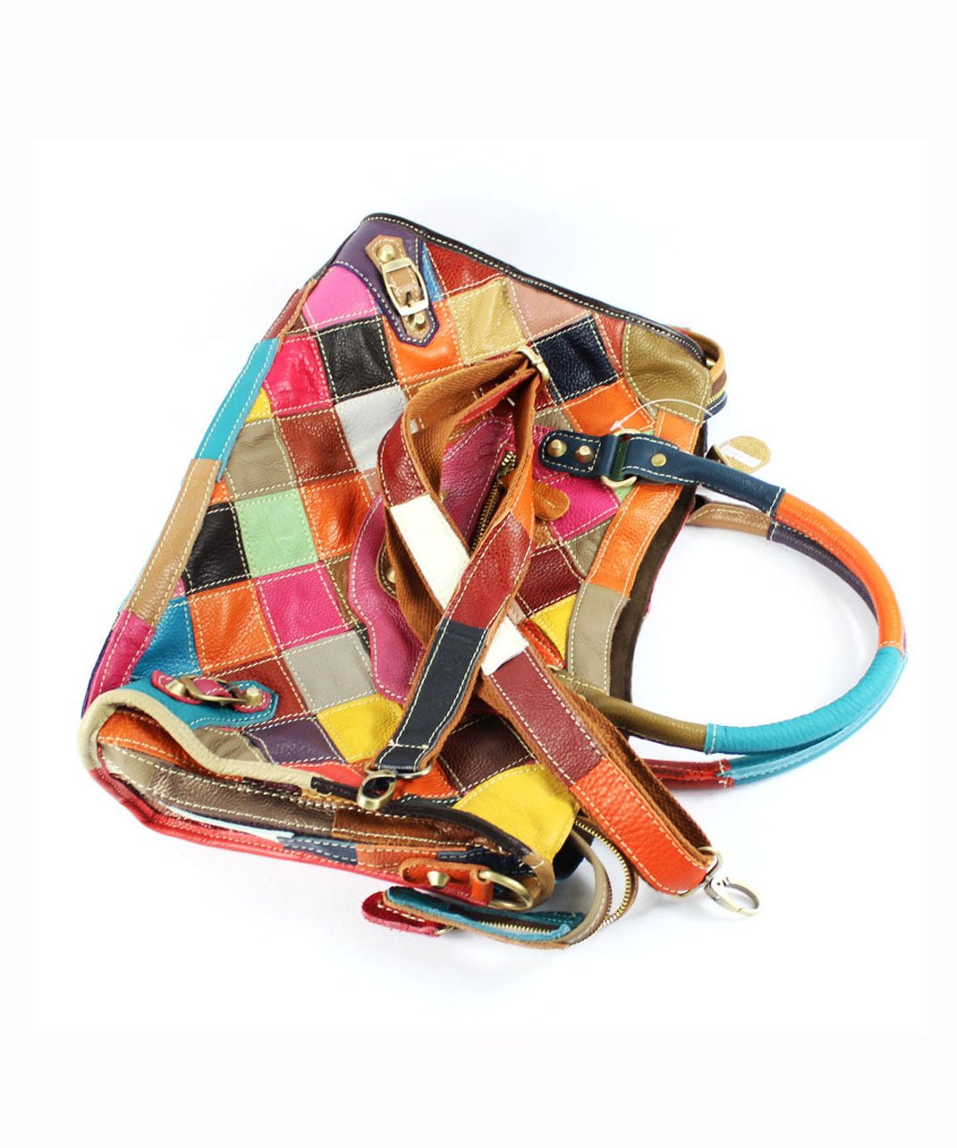Elena Patchwork Tote Bag - Prestiqlo