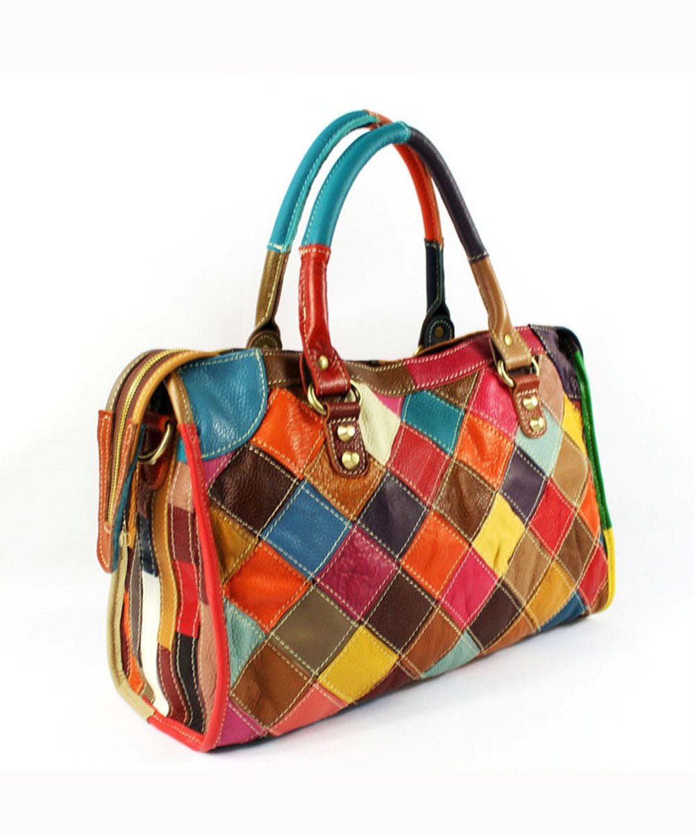 Elena Patchwork Tote Bag - Prestiqlo