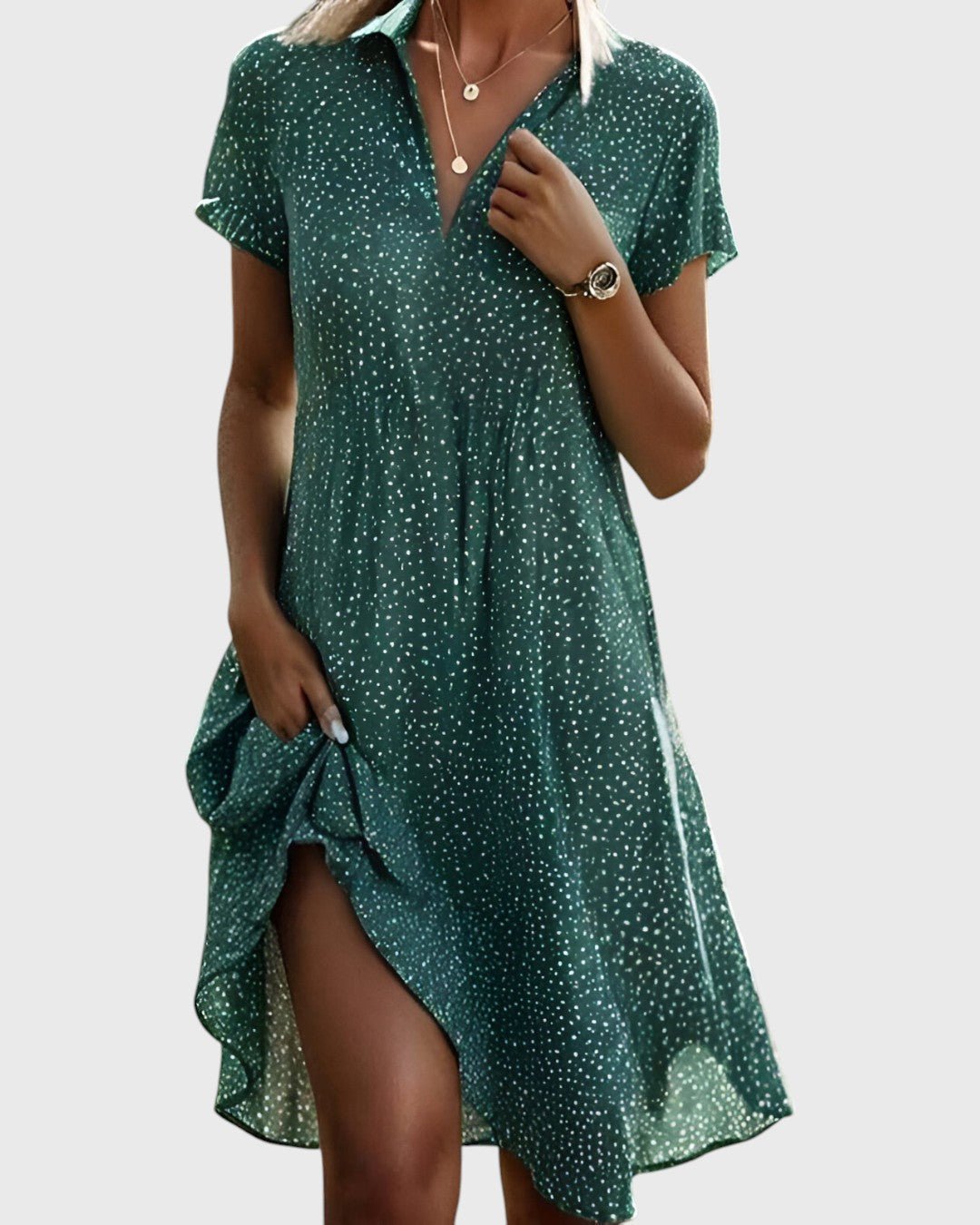 Elia - Elegant Midi Dress - Prestiqlo