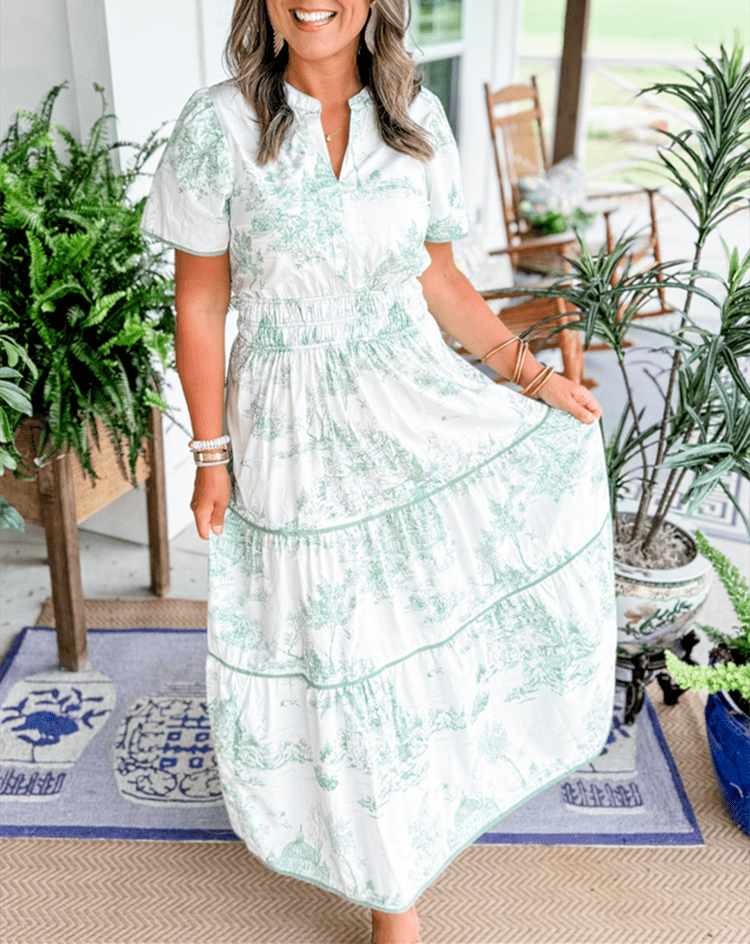Eliza | Classic Toile Maxi - Prestiqlo