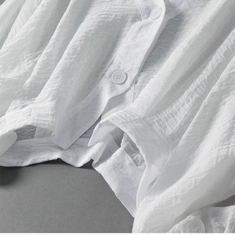 ELLA LINEN BLOUSE - Prestiqlo