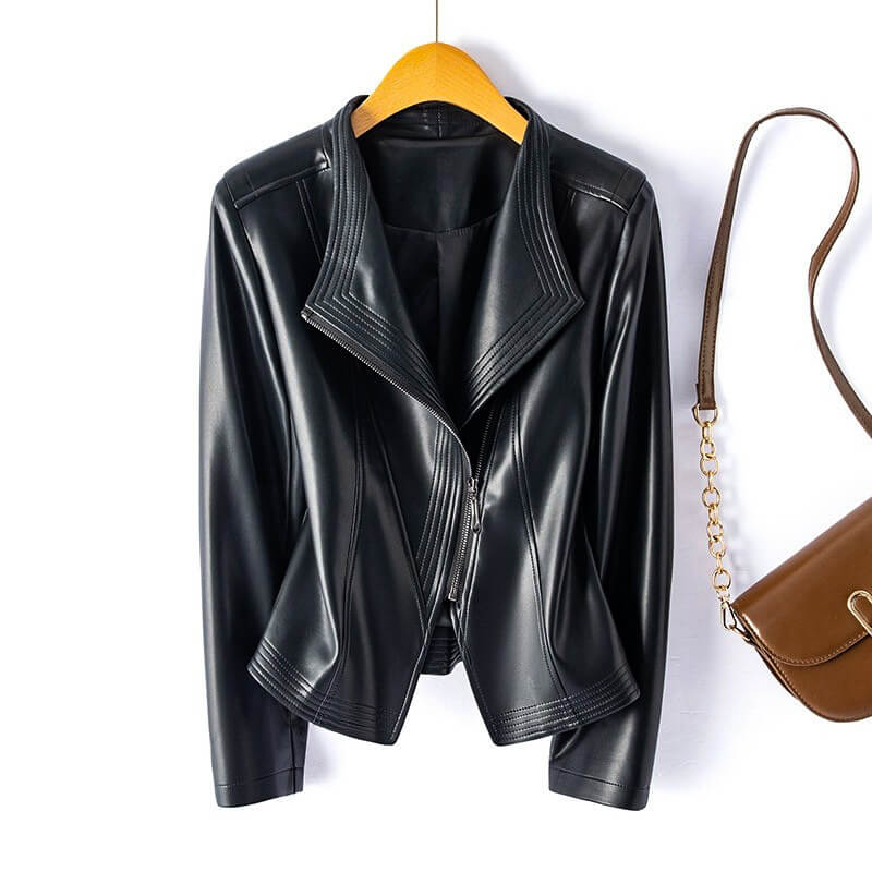 Hellena Leather Jacket - Prestiqlo