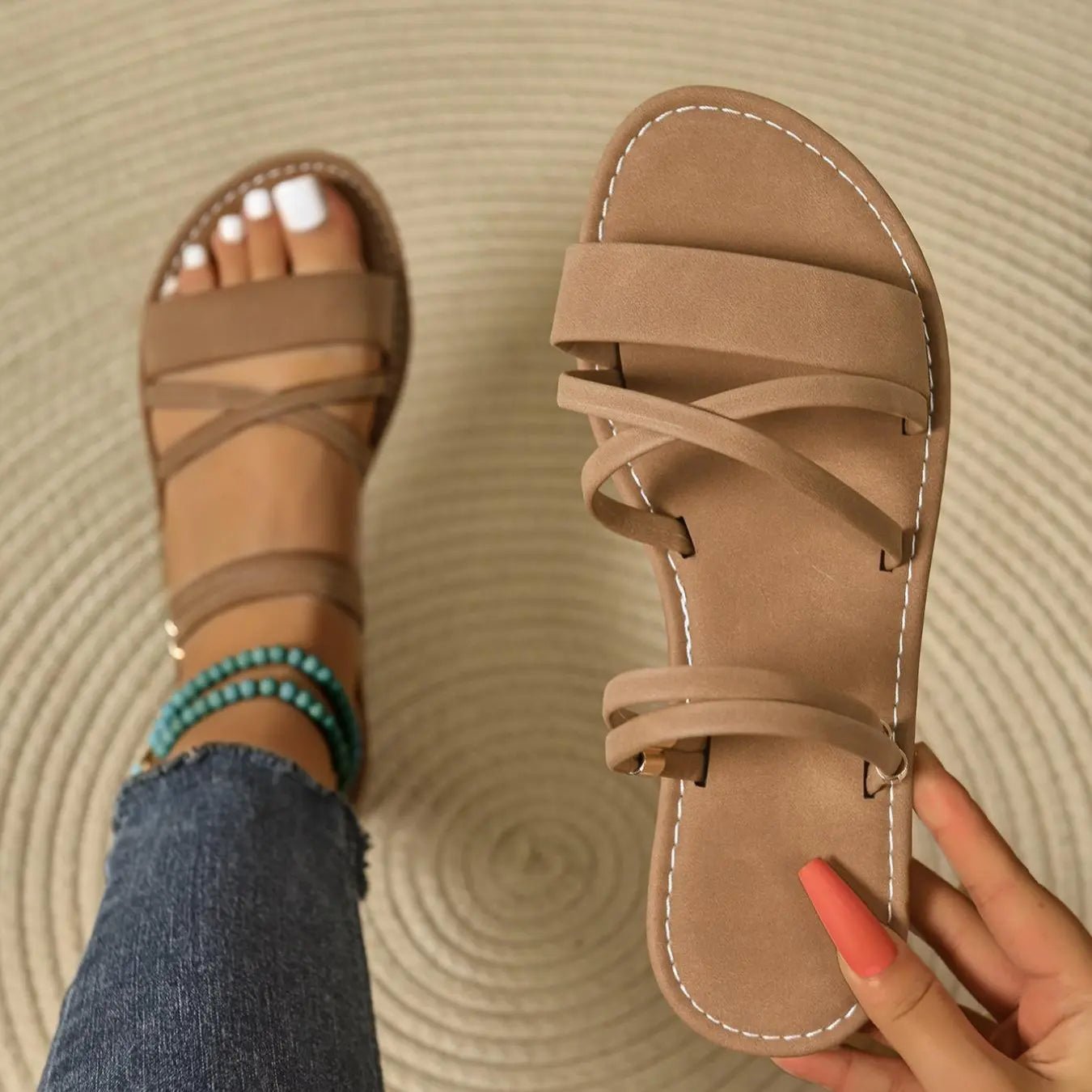 Lina | Women's Comfortable Summer Sandals | For Support & Stability - Prestiqlo