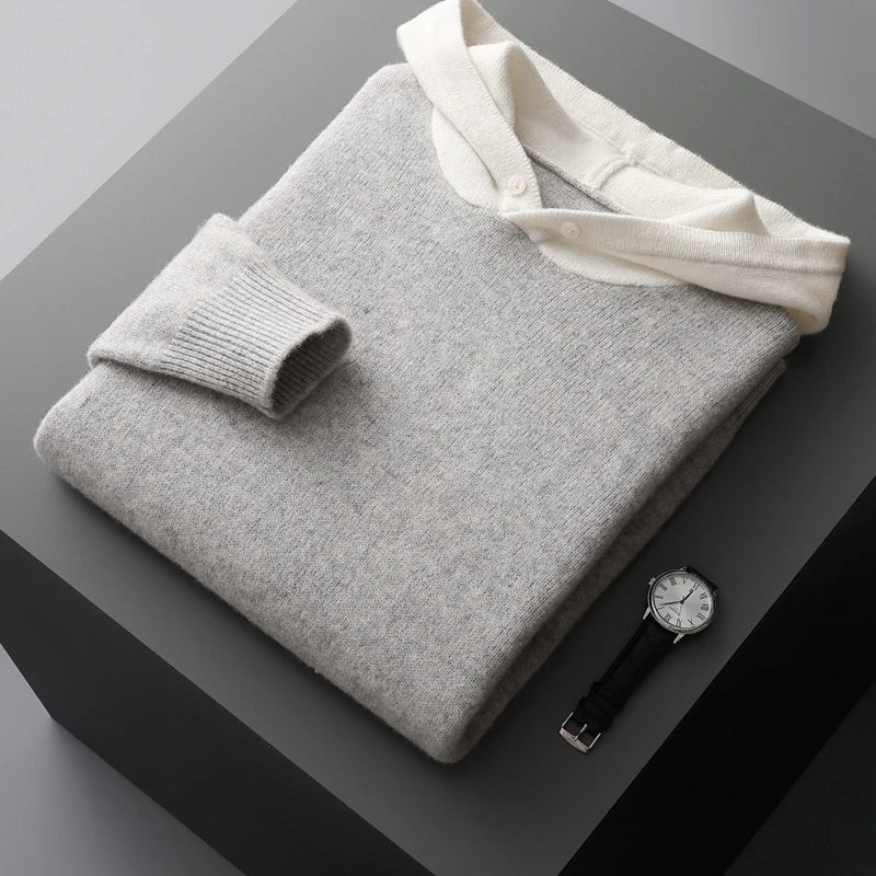 Noam Merino Wool Hoodie - Prestiqlo