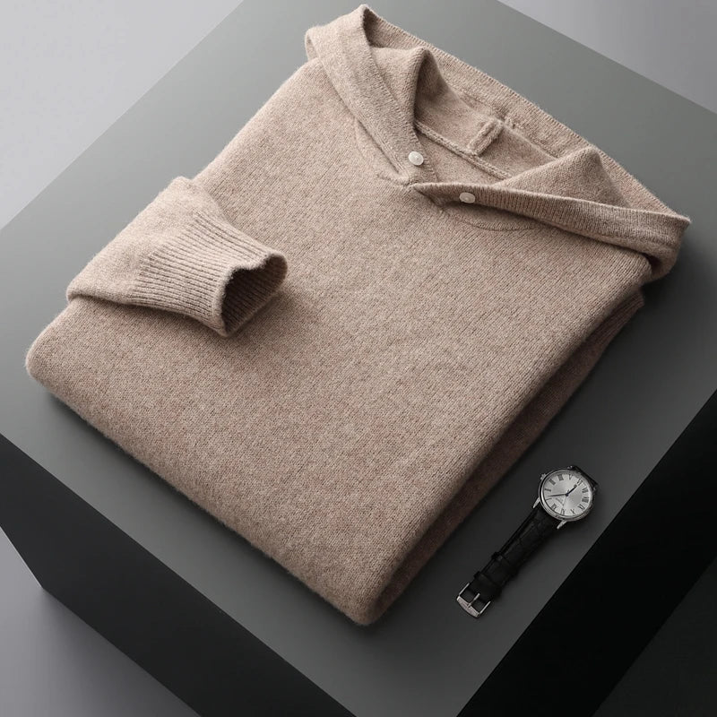 Noam Merino Wool Hoodie - Prestiqlo