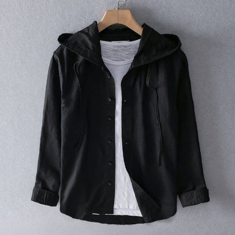 NOVA LINEN HOODIE - Prestiqlo