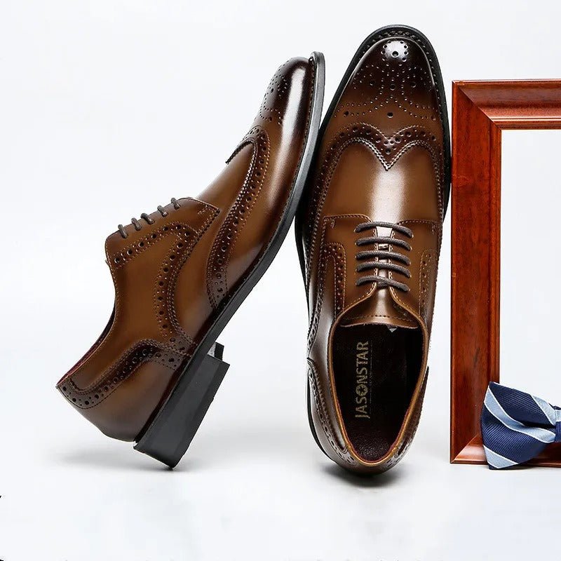 Pembroke 100% Cowhide Brogues - Prestiqlo