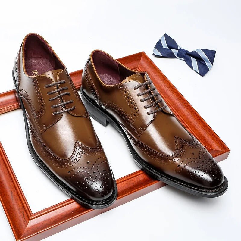 Pembroke 100% Cowhide Brogues - Prestiqlo
