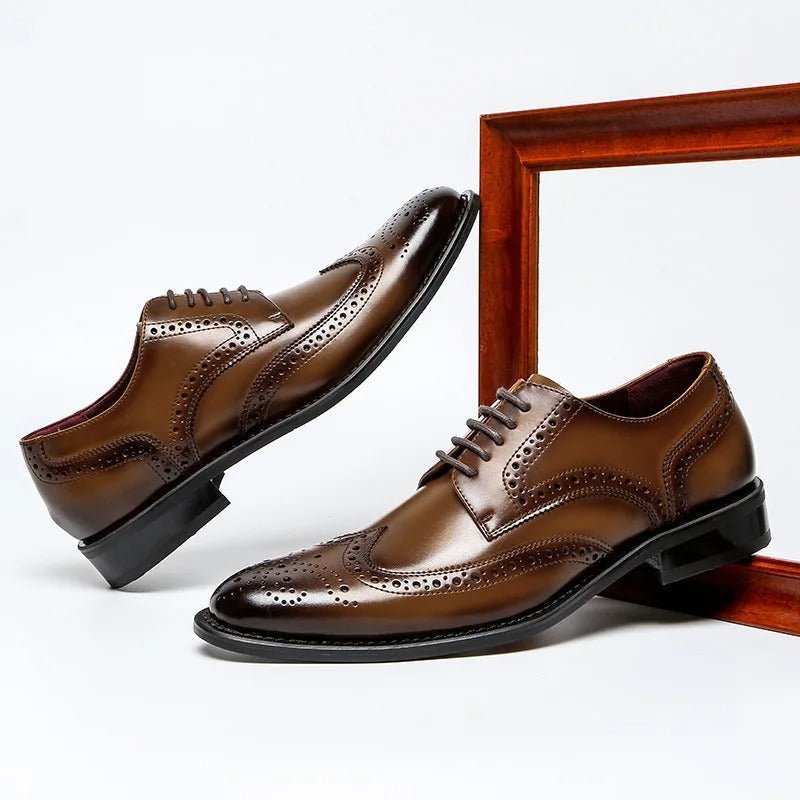 Pembroke 100% Cowhide Brogues - Prestiqlo