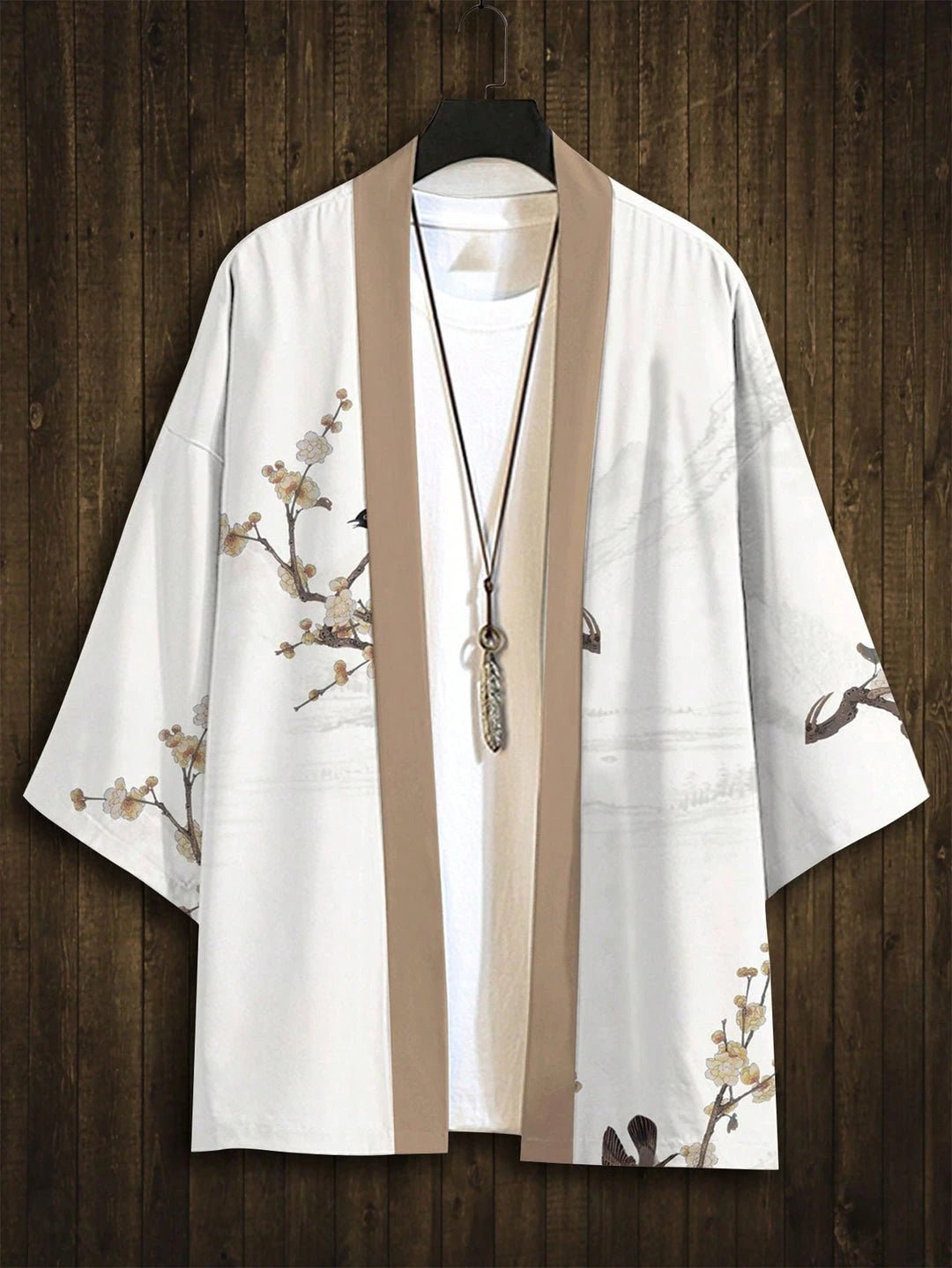 RANMARU KIMONO Men's Summer Short - sleeved Printed Shirt Shirt Fashion National Trend Harajuku Retro Cardigan and Clothing - Prestiqlo