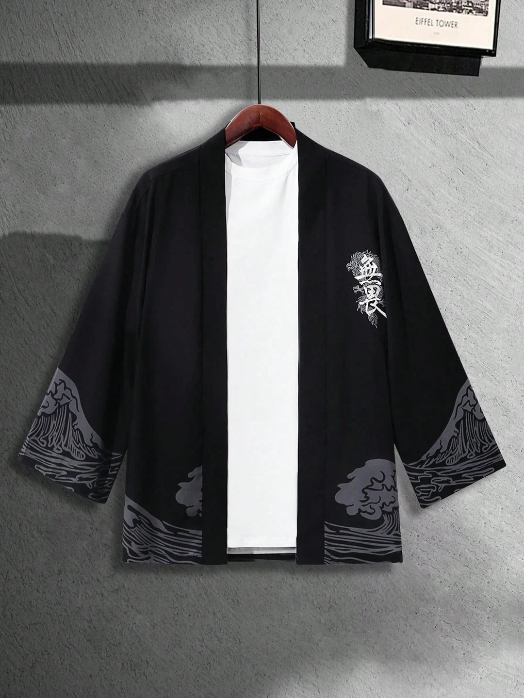 RANMARU KIMONO Men's Summer Short - sleeved Printed Shirt Shirt Fashion National Trend Harajuku Retro Cardigan and Clothing - Prestiqlo