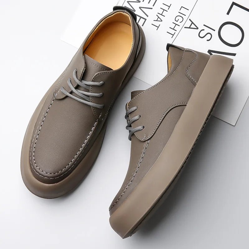 Sahara Leather Sneakers - Prestiqlo