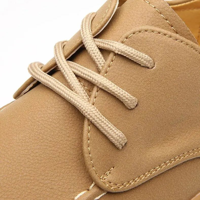 Sahara Leather Sneakers - Prestiqlo
