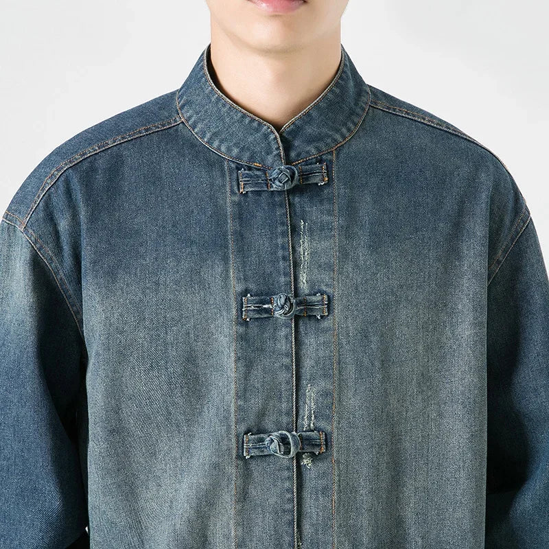 Shaolin Denim Shirt - Prestiqlo