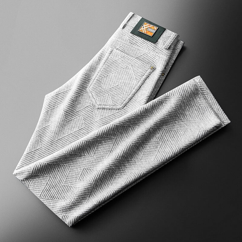 Simon Jacquard Knit Pants - Prestiqlo