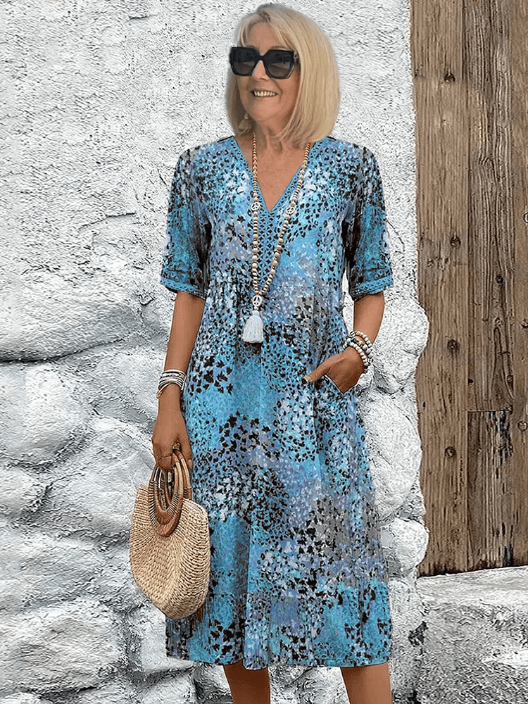 Skyler | Ocean Breeze Summer Dress - Prestiqlo
