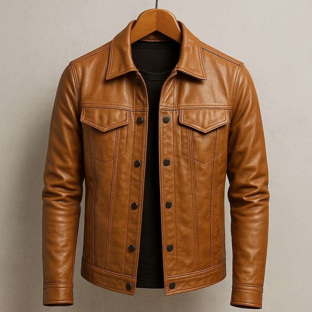 Stalen Leather Jacket - Prestiqlo
