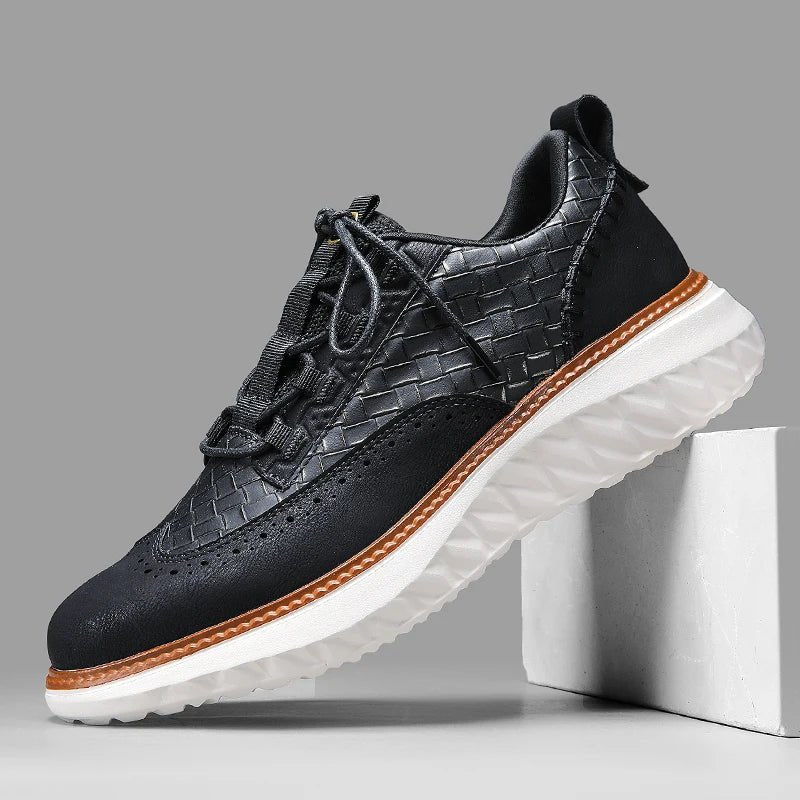 Stratford Leather Sneakers - Prestiqlo