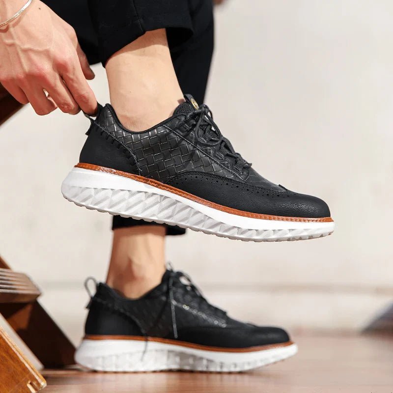Stratford Leather Sneakers - Prestiqlo