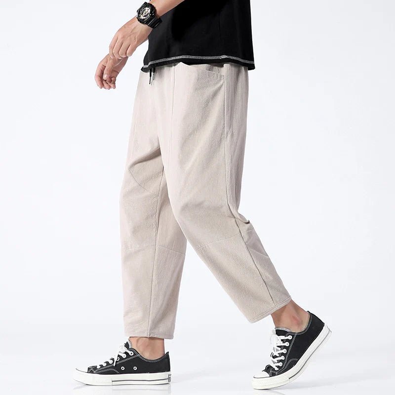 Urban Cropped Cotton Pants - Prestiqlo