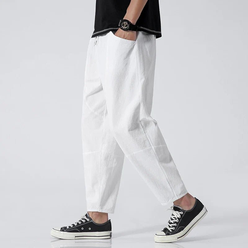 Urban Cropped Cotton Pants - Prestiqlo