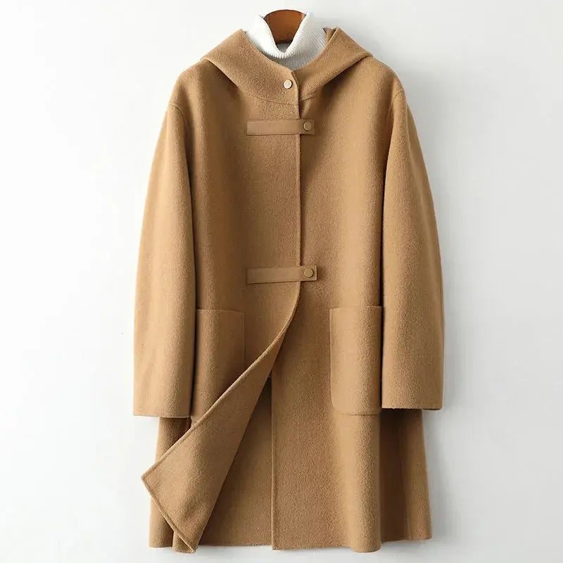 Zoe Clay Wool Overcoat (1+1 Free) - Prestiqlo