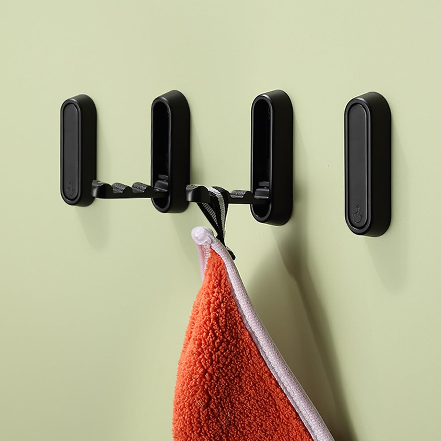 4PCS Folding Coat Hook, Heavy Duty Wall Hooks Made of Zinc Alloy, Foldable Gold Wall Hooks for Hanging Coats, Scarves, Hats, Bathrobes, Keys, Bags (Gold)