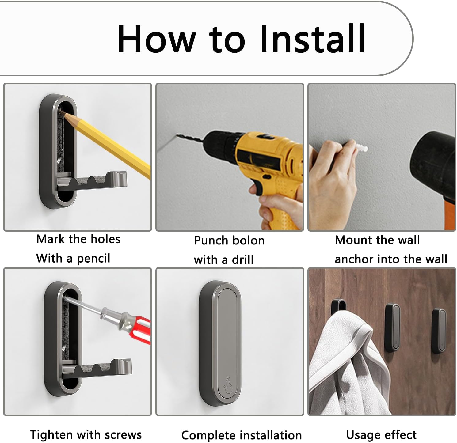 4PCS Folding Coat Hook, Heavy Duty Wall Hooks Made of Zinc Alloy, Foldable Gold Wall Hooks for Hanging Coats, Scarves, Hats, Bathrobes, Keys, Bags (Gold)