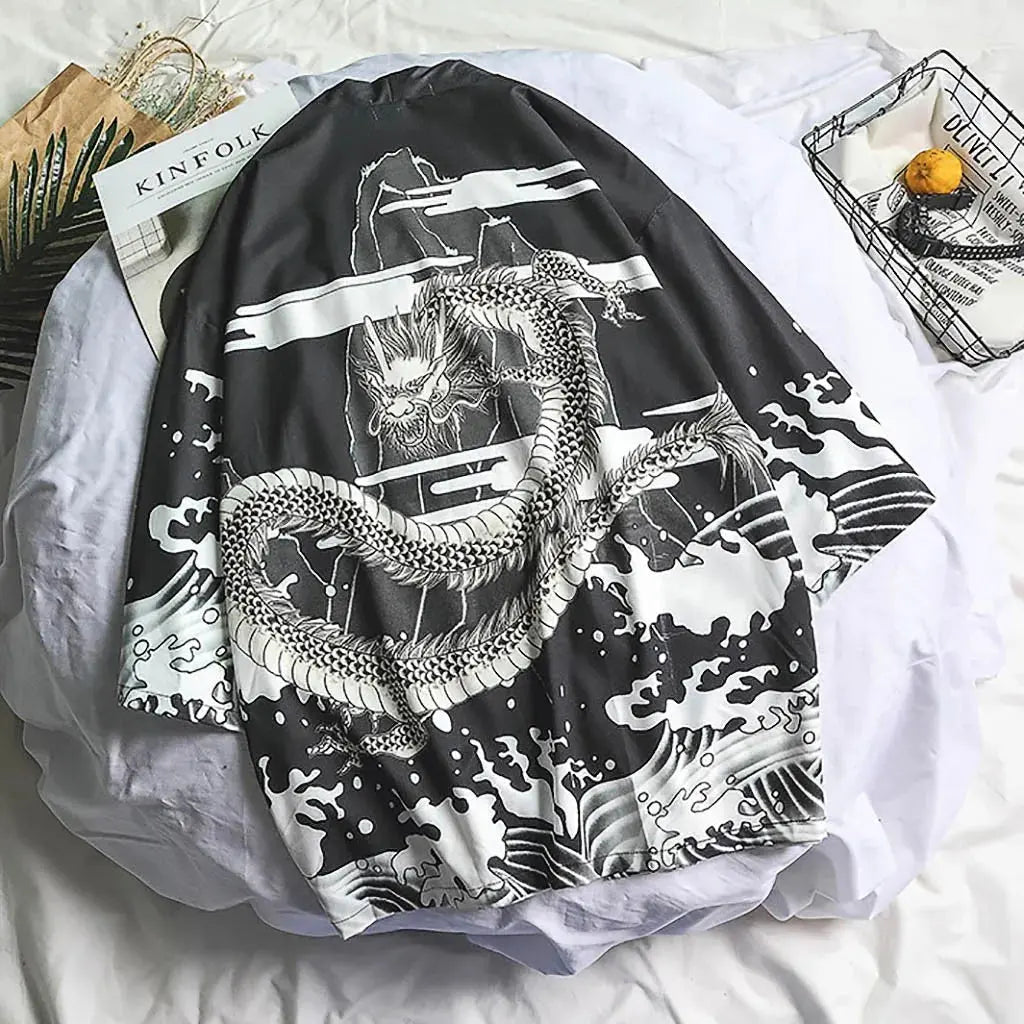 Men's Oversized Kimono Cardigan | Men's Oversized Kimono Cardigan - Prestiqlo