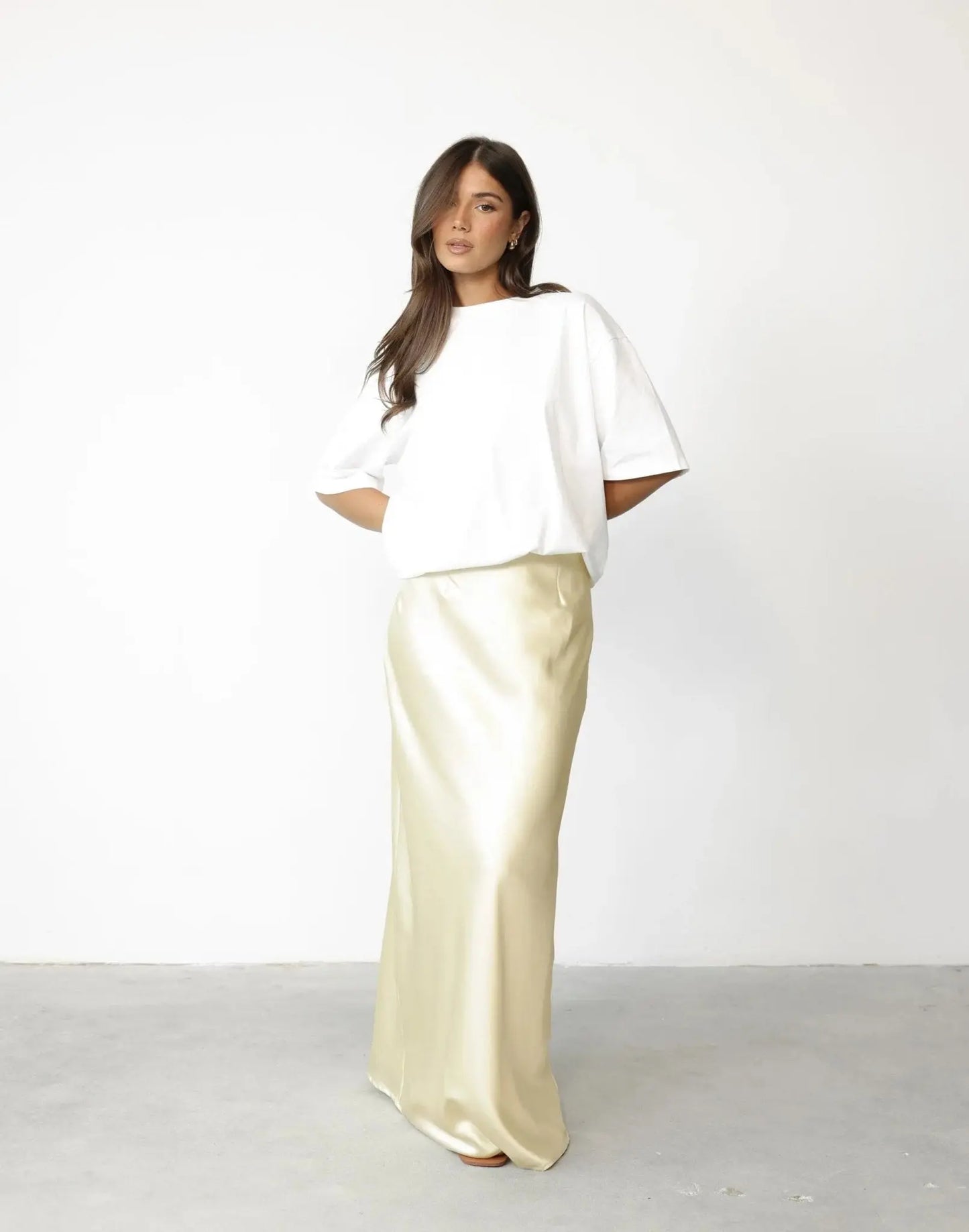 Sincerity Lemon Maxi Skirt - Prestiqlo