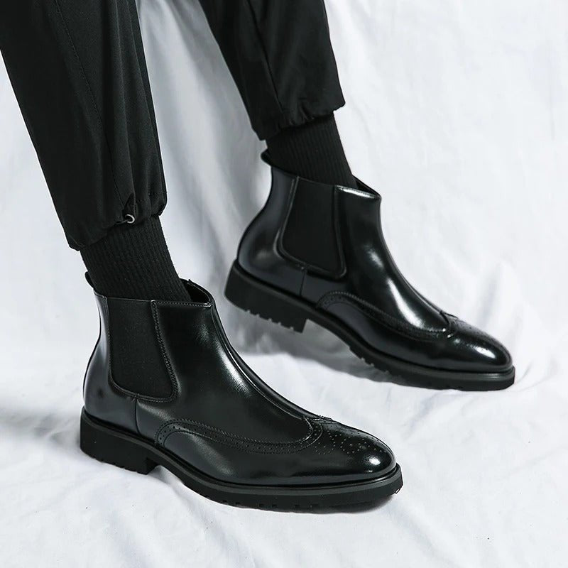 Alden Genuine Leather Chelsea Boots - Prestiqlo