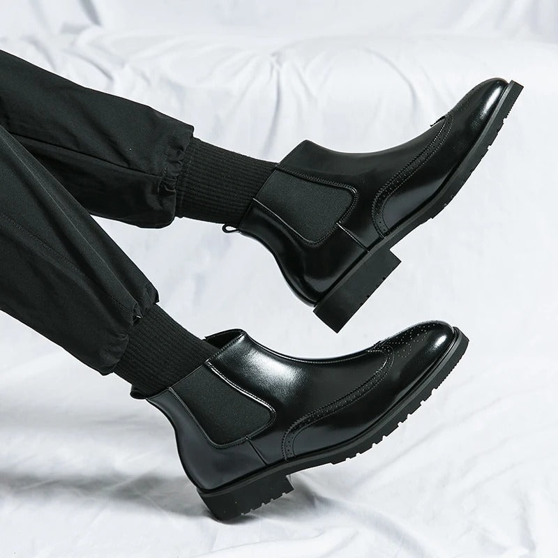 Alden Genuine Leather Chelsea Boots - Prestiqlo